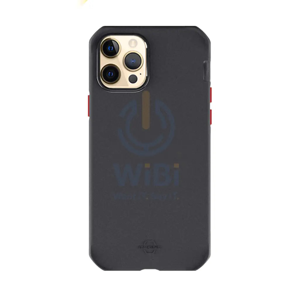Itskins Supreme Solid Case For iPhone 12 & 12 Pro - Black And Red Accessories > Mobiles & Tablets