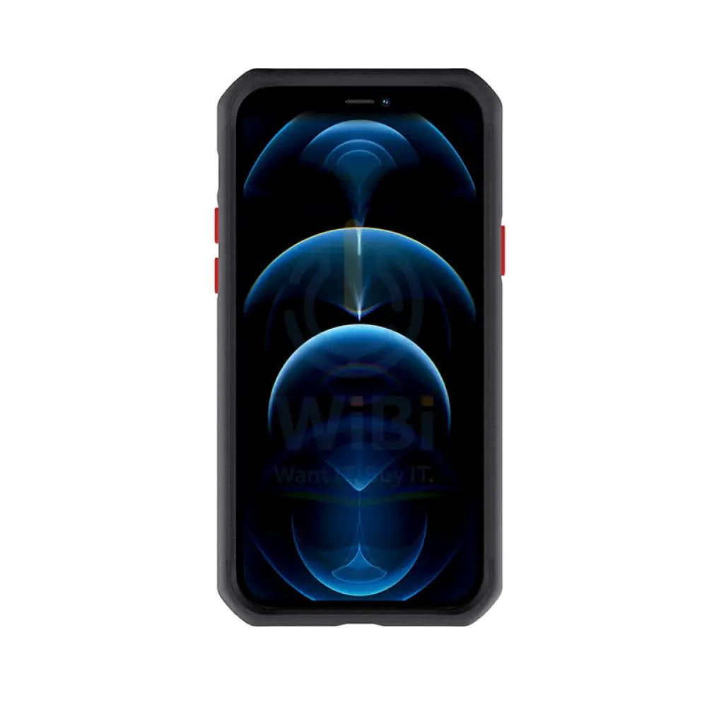 Itskins Supreme Solid Case For iPhone 12 & 12 Pro - Black And Red Accessories > Mobiles & Tablets