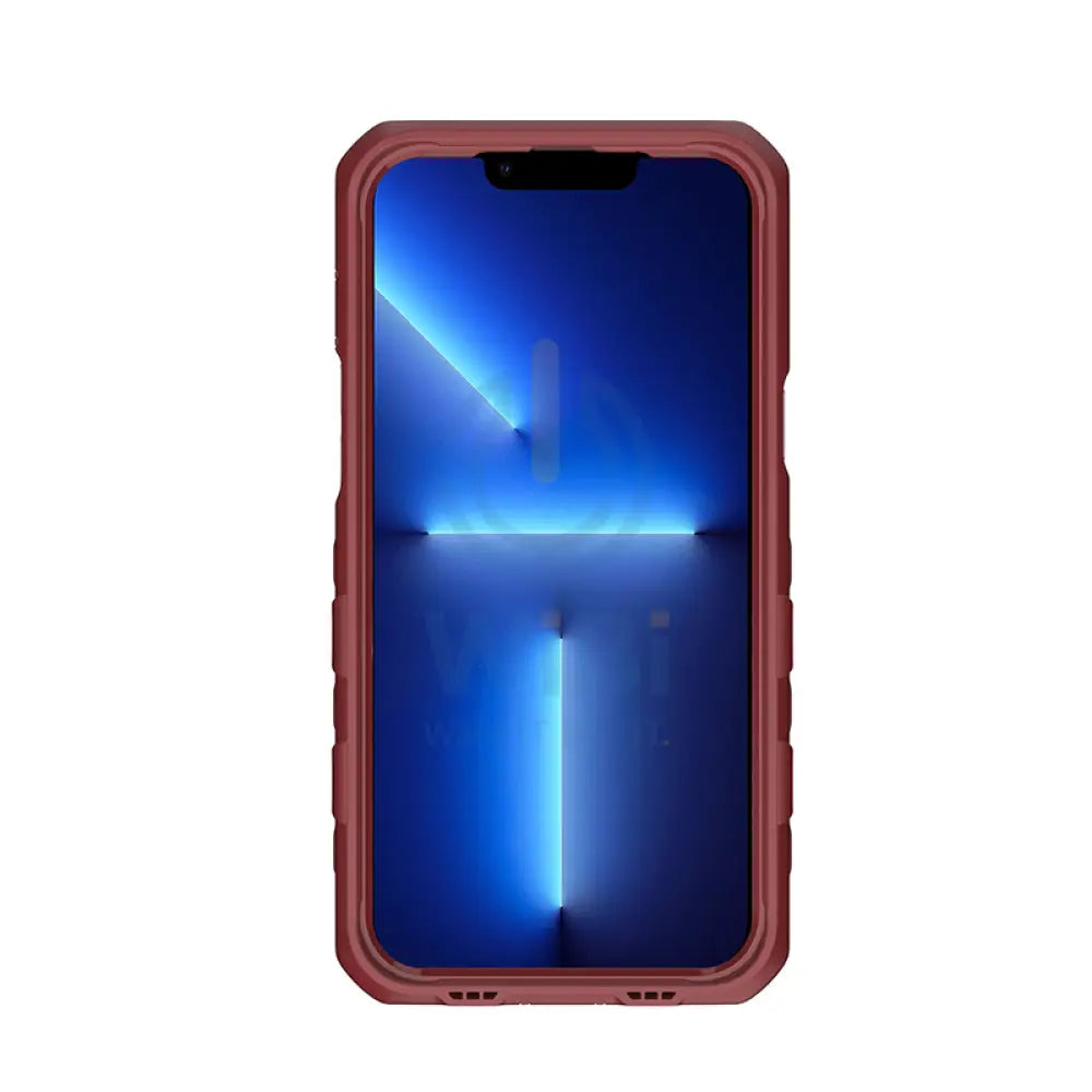 Itskins Supreme Solid For iPhone 13 Pro Max -Burgandy Red Accessories > Mobiles & Tablets