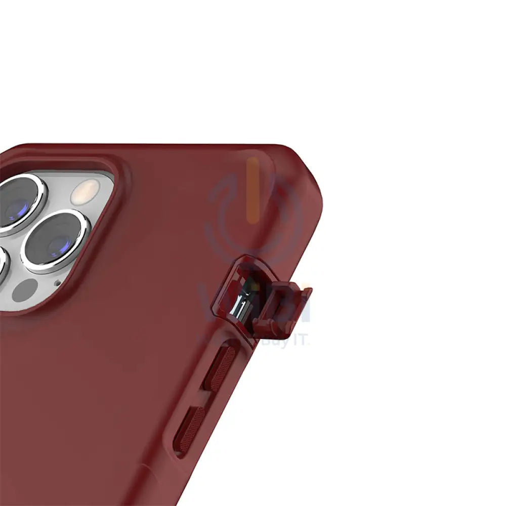 Itskins Supreme Solid For iPhone 13 Pro Max -Burgandy Red Accessories > Mobiles & Tablets