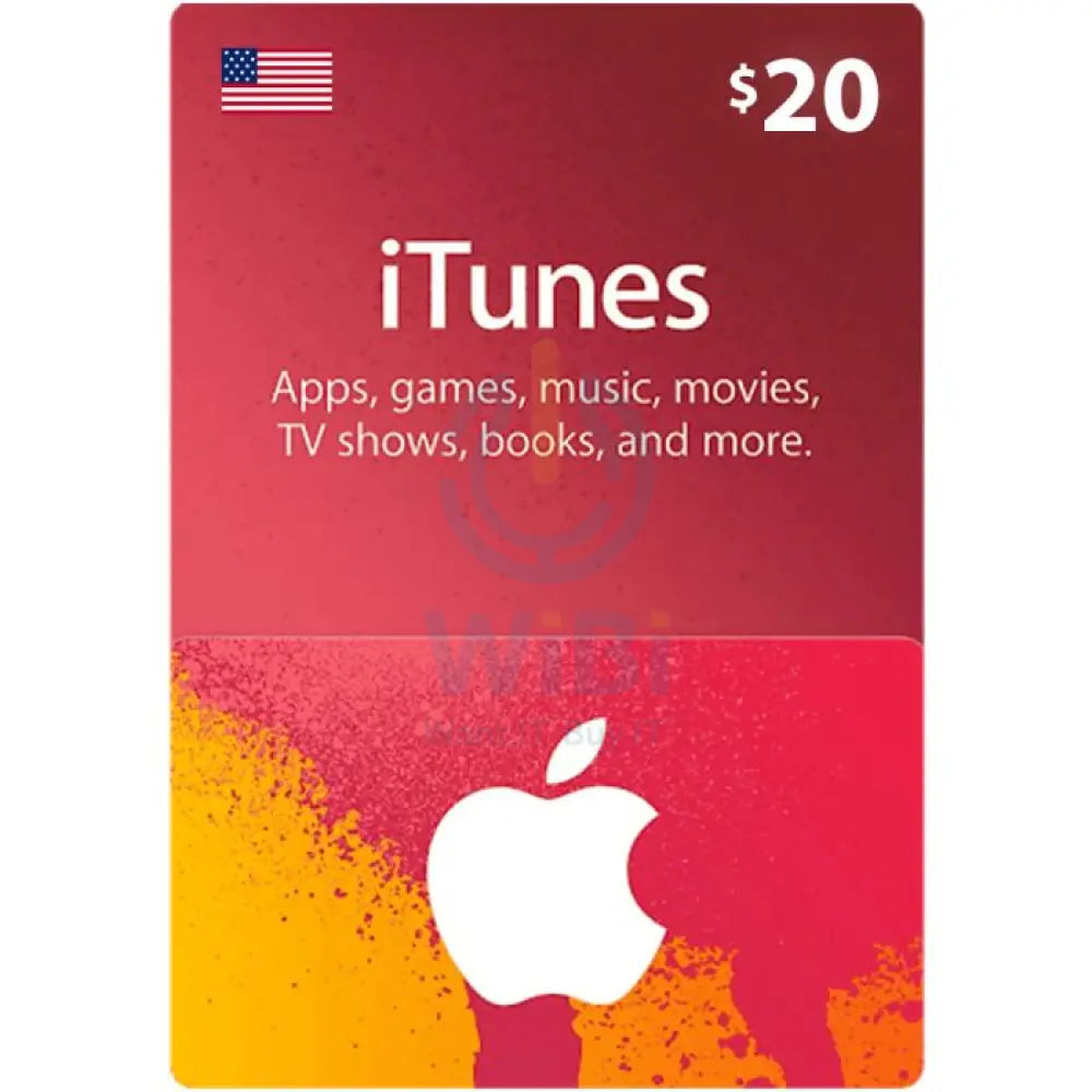 iTunes Gift Card $20 (US) Digital Card Digital Cards