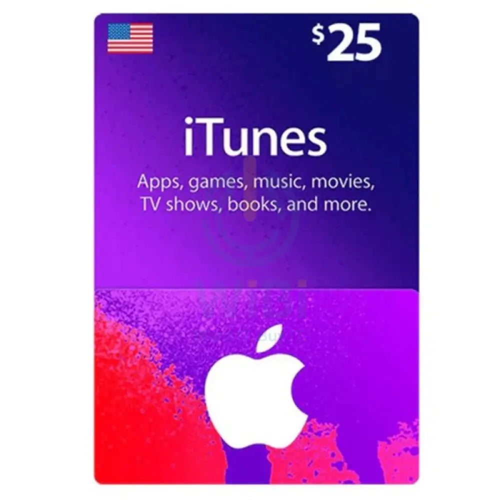 iTunes Gift Card $25 (US) Digital Card Digital Cards