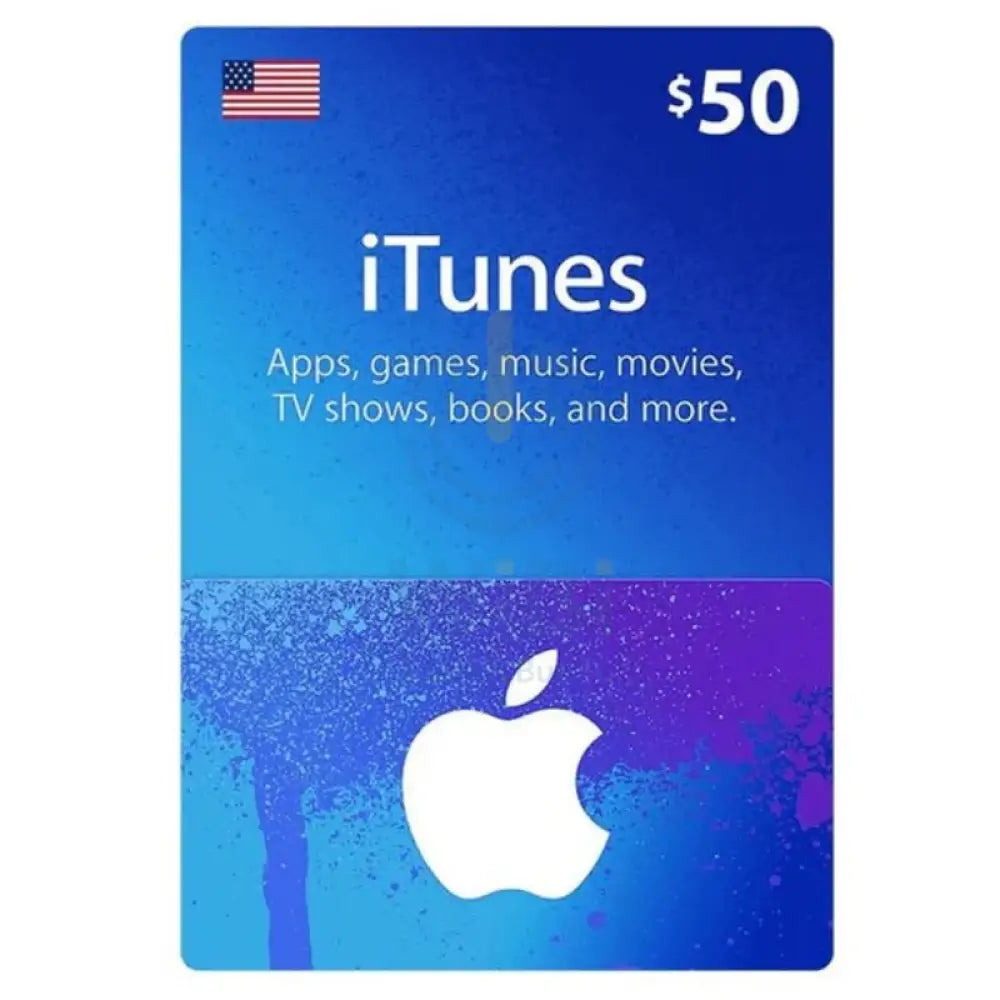 iTunes Gift Card $50 (US) Digital Card Digital Cards