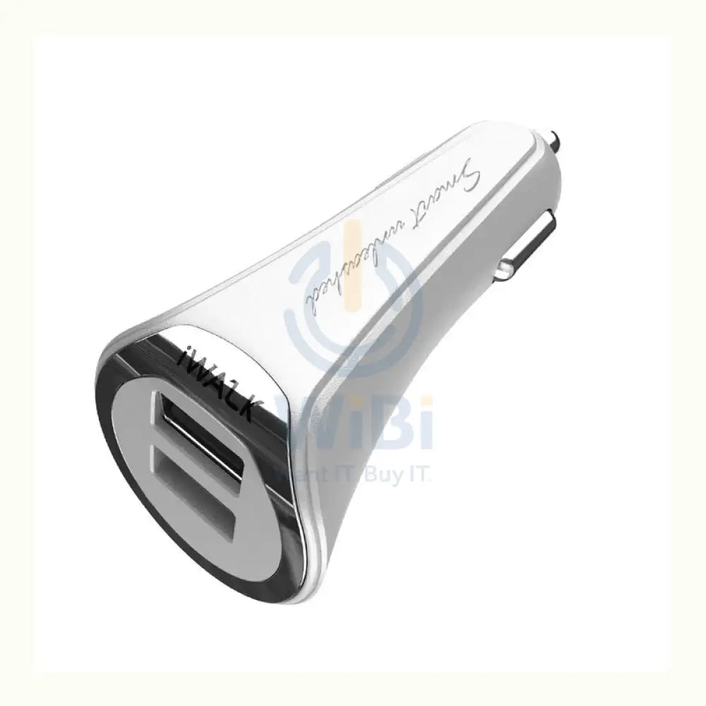 iWalk Dolphin Car Charger With Lightning Cable - USB-3.4A / White Accessories > Mobiles & Tablets > Mobiles > Car