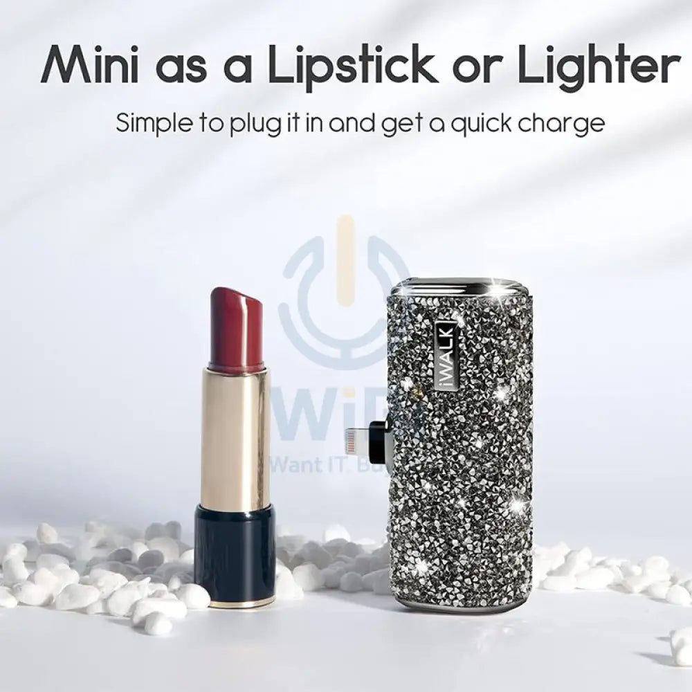 iWALK Link Me Plus Pocket Battery for iPhone - 4500 mAh / Lightning / Black Diamond Accessories > Power Adapters