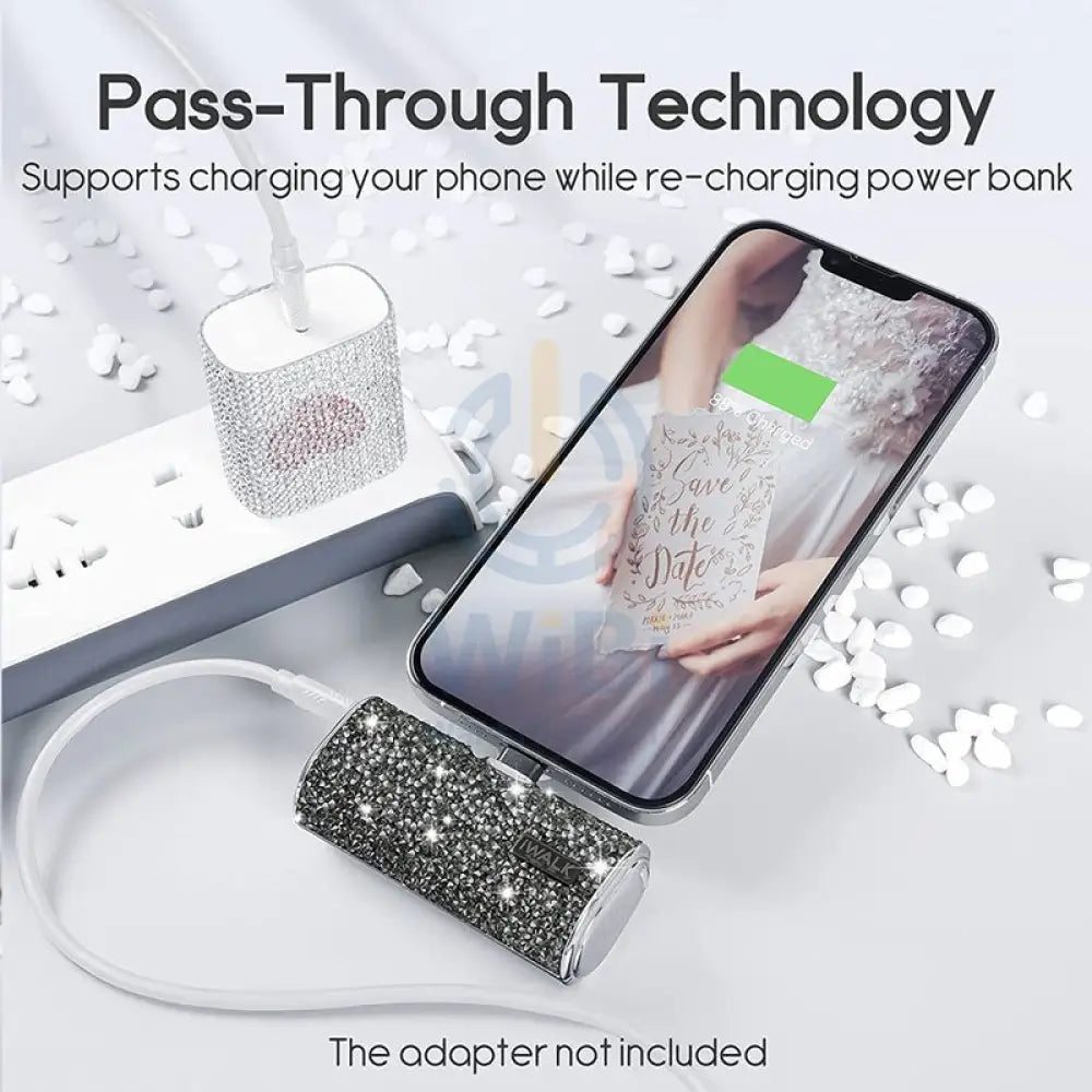 iWALK Link Me Plus Pocket Battery for iPhone - 4500 mAh / Lightning / Black Diamond Accessories > Power Adapters
