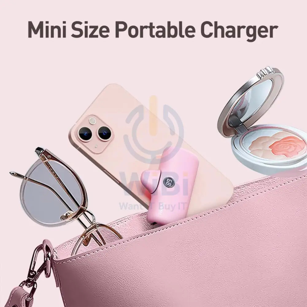 iWALK Linkme Pro Fast Charge Pocket Power Bank With Battery Display - 4800mAh / Type-C - Pink Accessories > Power Bank