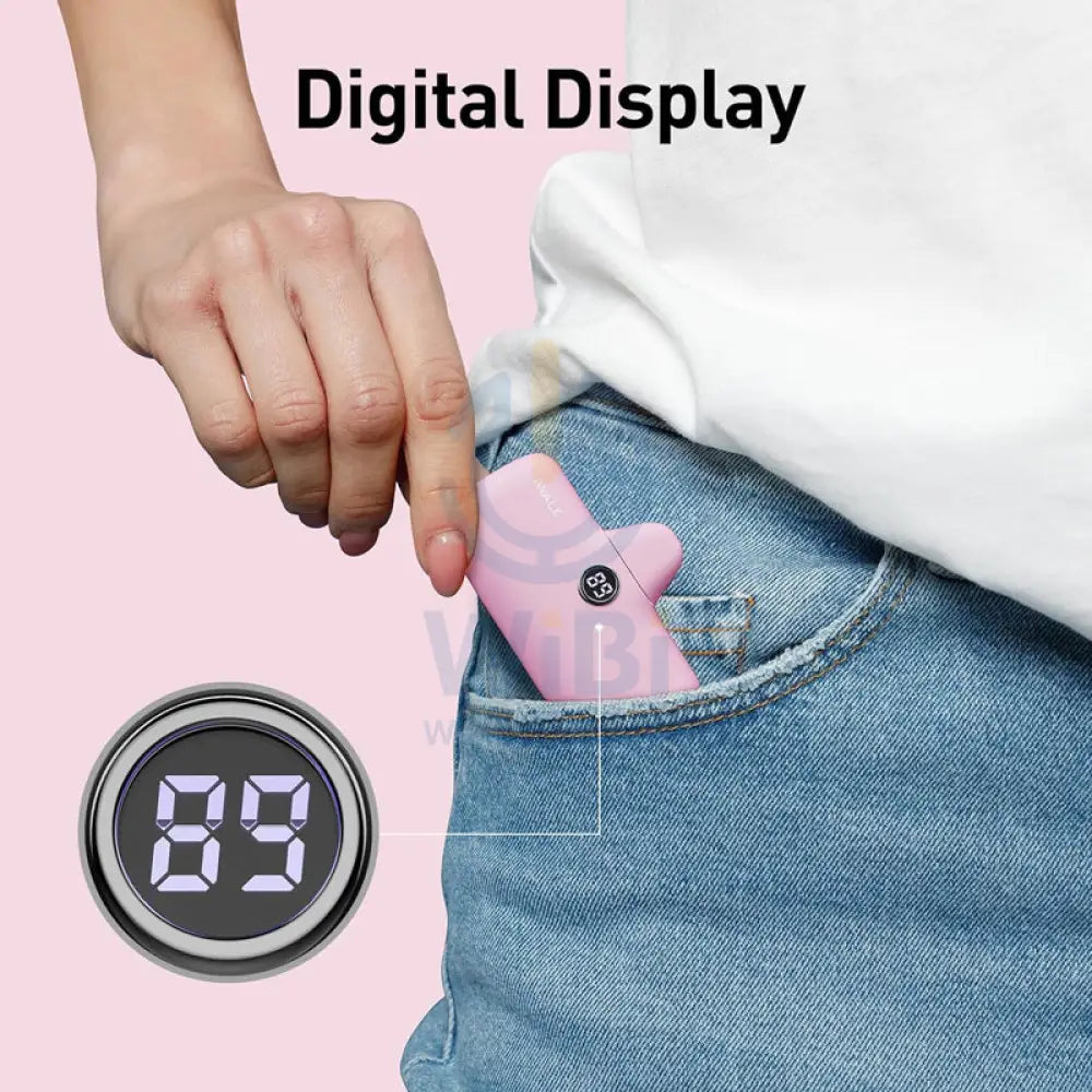iWALK Linkme Pro Fast Charge Pocket Power Bank With Battery Display - 4800mAh / Type-C - Pink Accessories > Power Bank