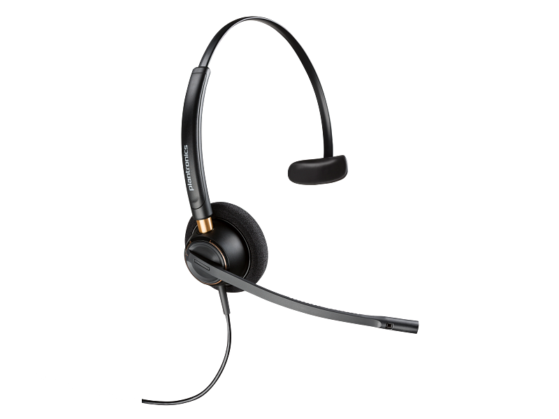 HP HP Poly EncorePro 510 Monaural Headset +Quick Disconnect - Monoaural / Black