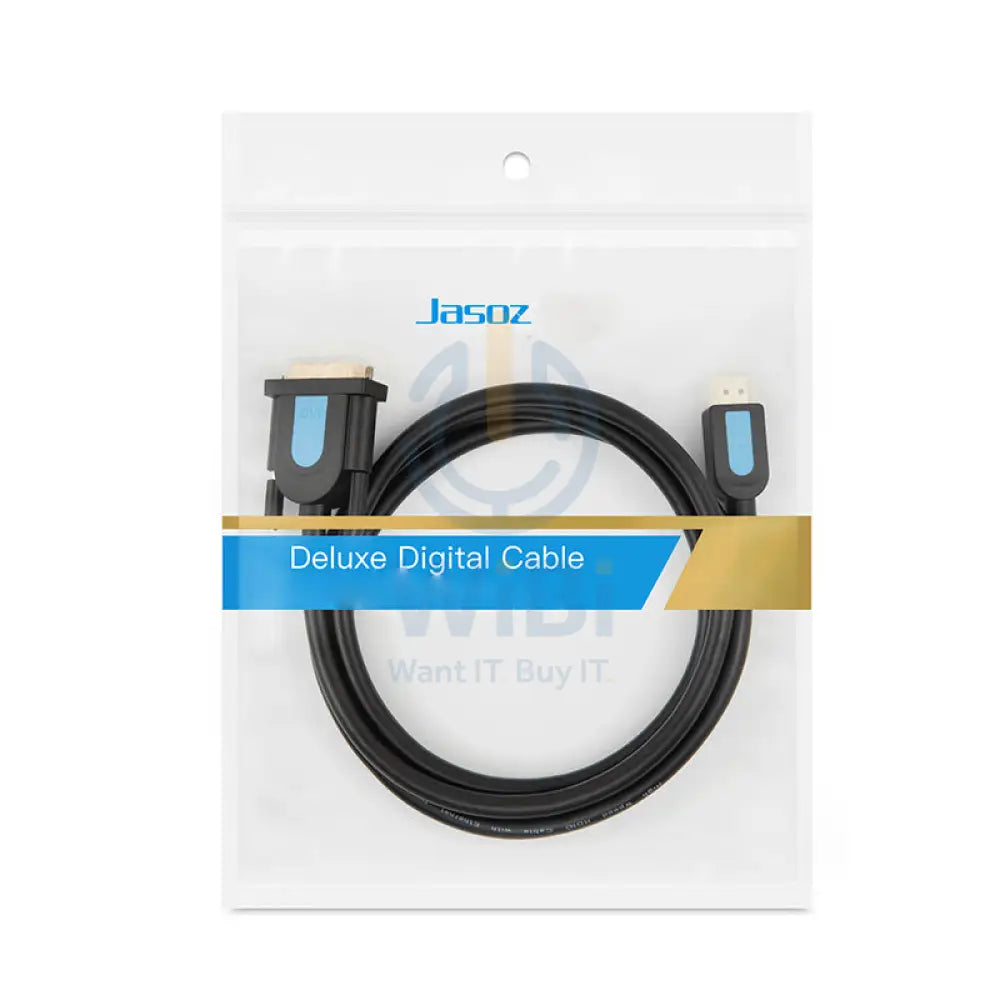 Jasoz A105 HDMI to DVI Cable - 1080P / 1.5 Meter / Black Accessories > Cables & Converters > Cables