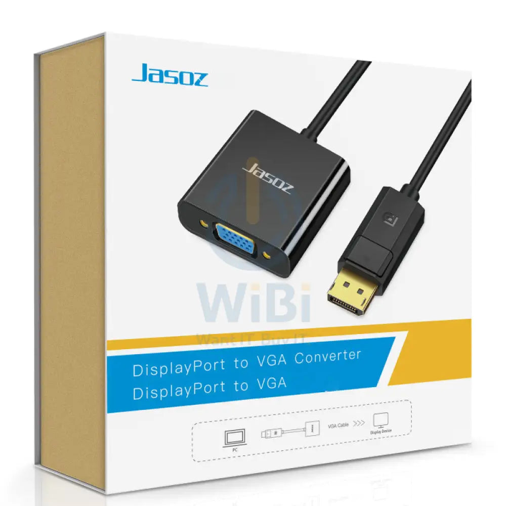Jasoz G105 Display Port To VGA Converter - Black Accessories > Cables & Converters > Cables