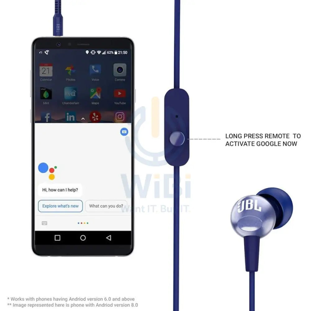JBL C200 In-ear earphones - Blue Accessories > Audio > Headphones