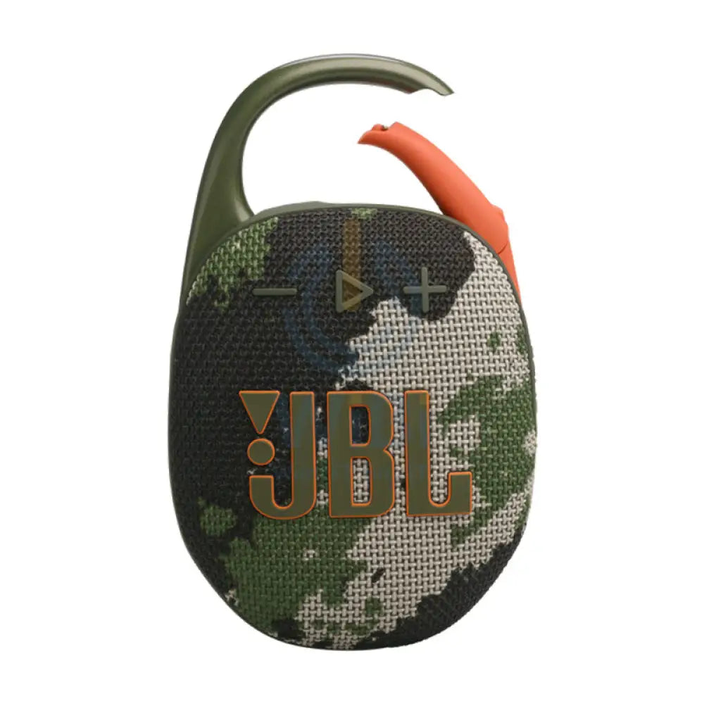 JBL Clip 5 Black Bluetooth Portable Speaker - Stereo / Wireless / Bluetooth - Squad Accessories > Audio > Speakers
