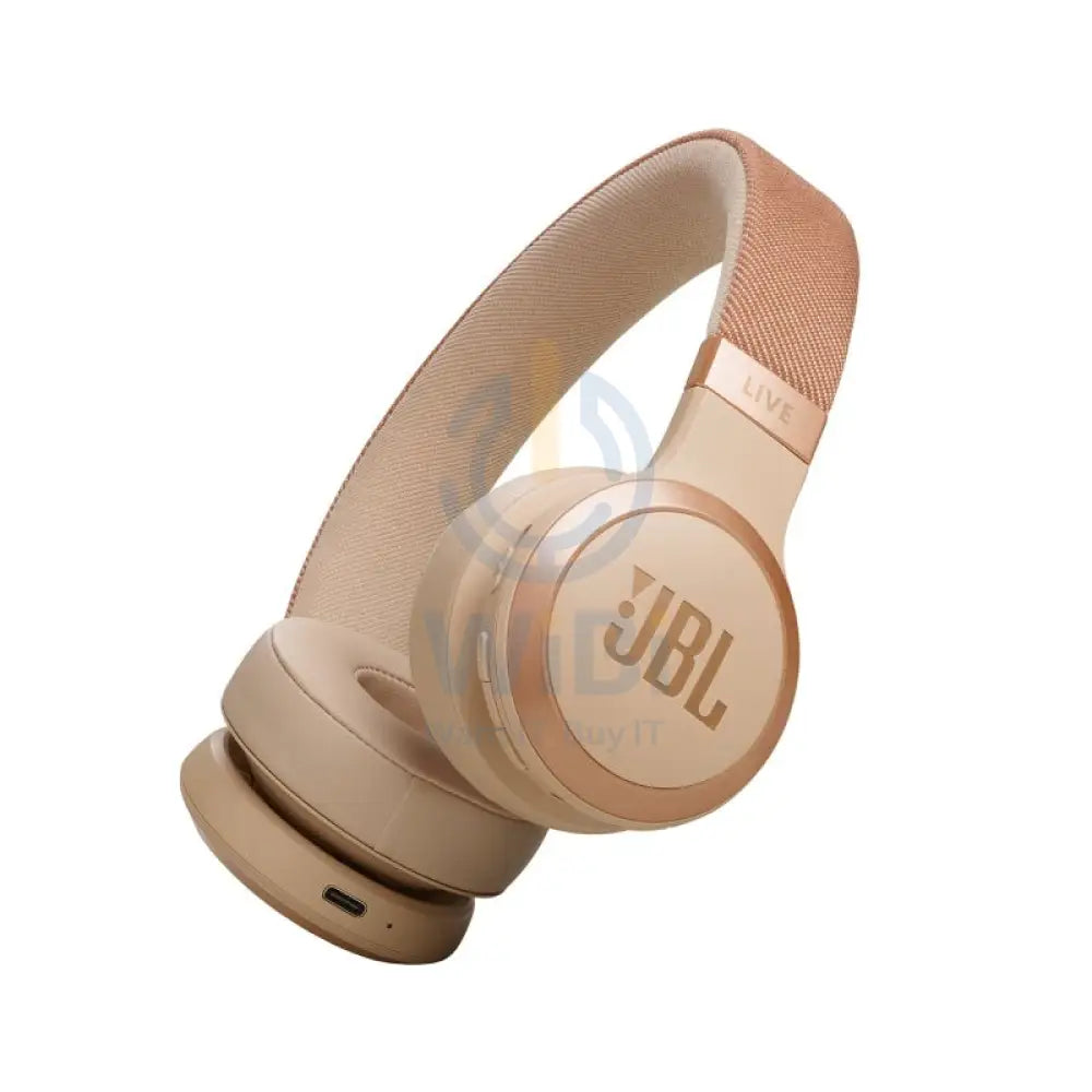 JBL Live 670NC Wireless Noise Cancelling Headphone - Over-ear / Wireless / Sandstone Accessories > Audio > Headphones