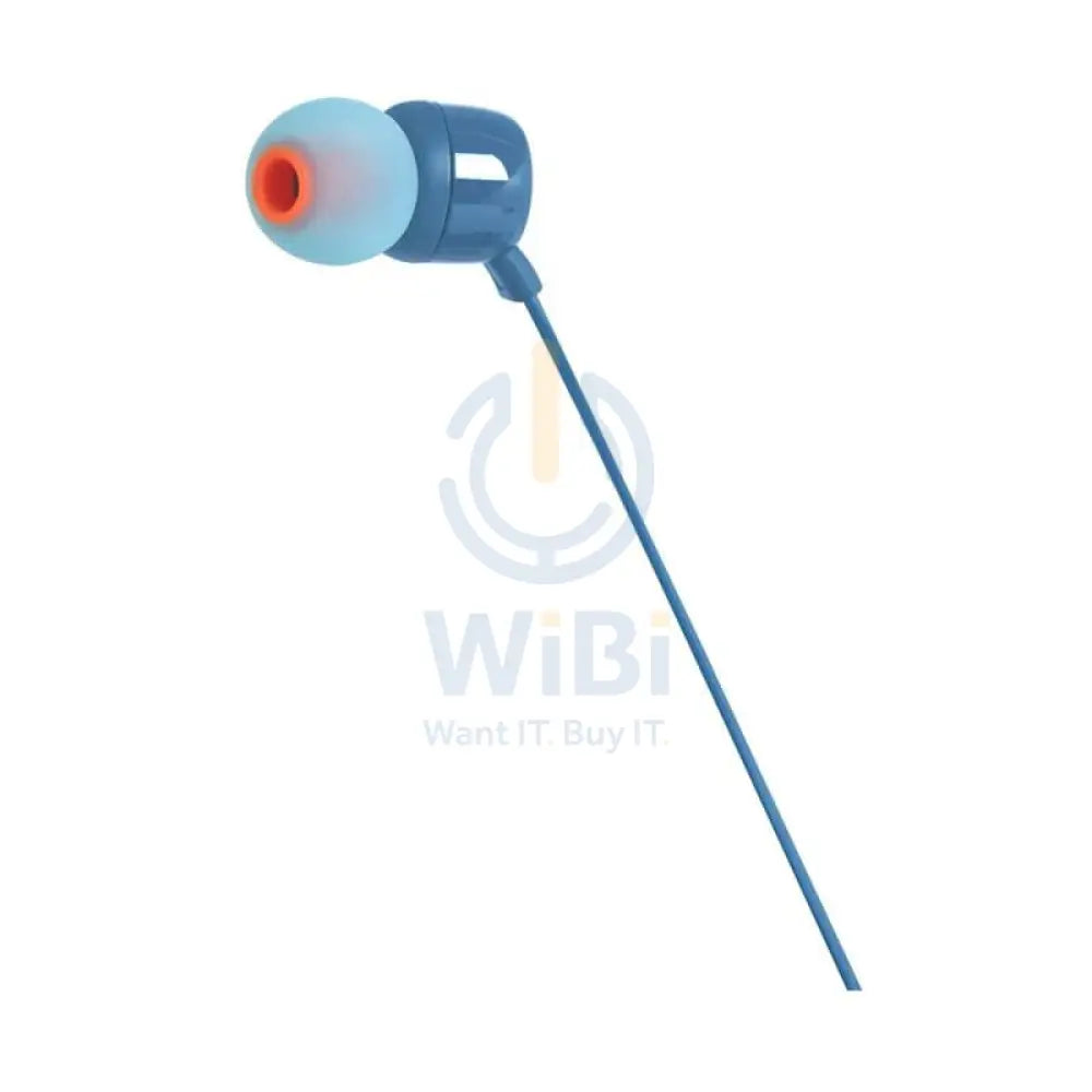 JBL Tune 110 Earphones - 3.5 mm / In-ear / Wired / Blue Accessories > Audio > Headphones