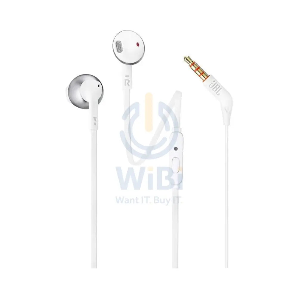 JBL Tune 205 Earphones - In-Ear / Wired / Chrome Accessories > Audio > Headphones