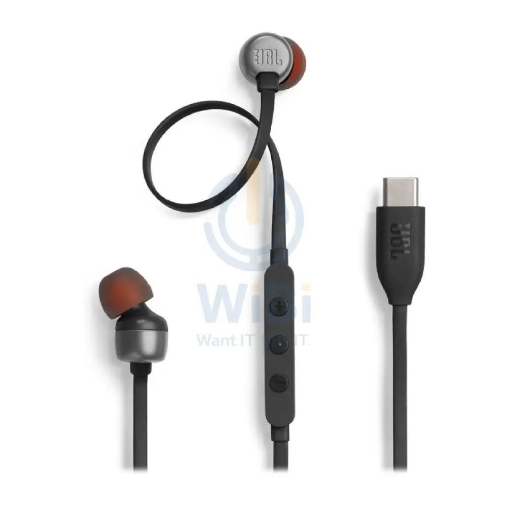 JBL Tune 310C USB-C Headphones - In-ear / Wired / Black Accessories > Audio > Headphones