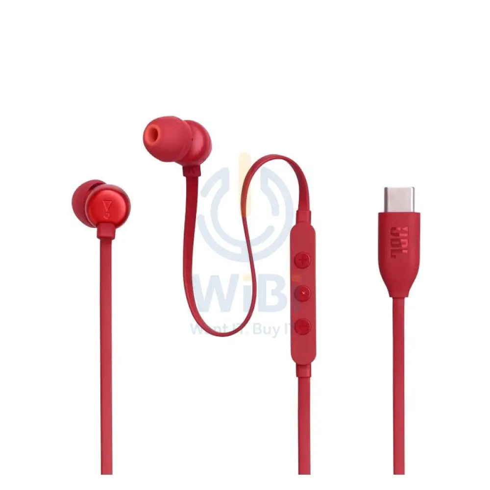 JBL Tune 310C USB-C Headphones - In-ear / Wired / Red Accessories > Audio > Headphones