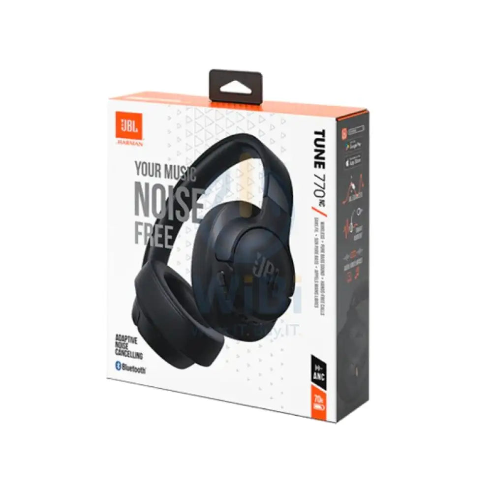 JBL Tune 770NC Wireless Noise-Cancelling Over-Ear Headphones - Black Accessories > Audio > Headphones