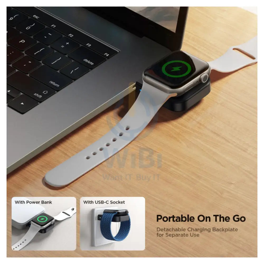 JOYROOM JR WQW03 Wireless Watch Charger for iPhone Watch Series 5W / 1 Meter / Black Accessories > Smart Watches >