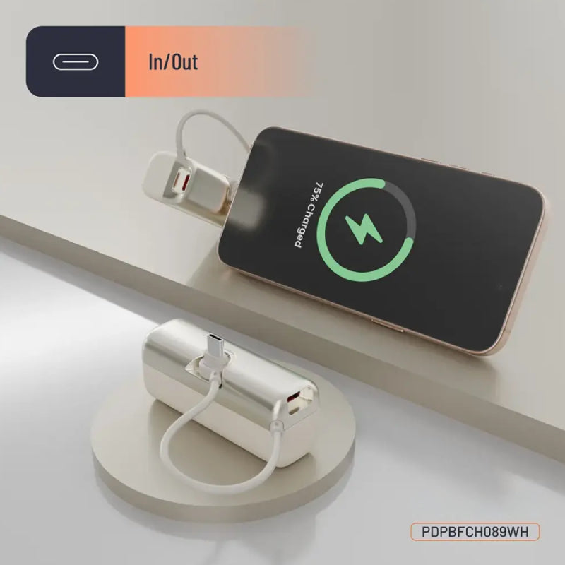 باورولوجي 4 في 1 باور بانك - 10000mAh / لايتنينج / نوع-سي / أسود