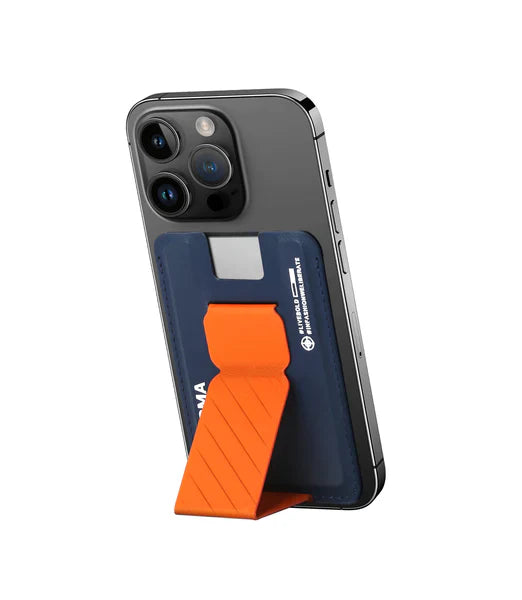 SKINARMA Kado Mag-Charge Card Holder with Grip Stand - Orange/Blue Accessories > Mobiles & Tablets > Mobiles > Mobile