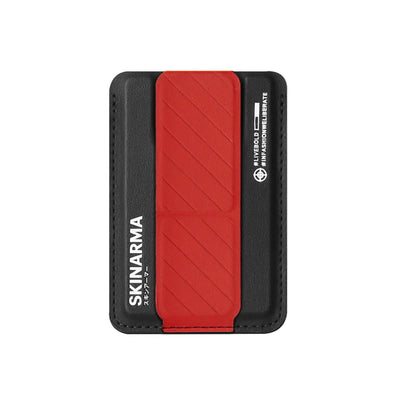 SKINARMA Kado Mag-Charge Card Holder with Grip Stand - Red/Black Accessories > Mobiles & Tablets > Mobiles > Mobile