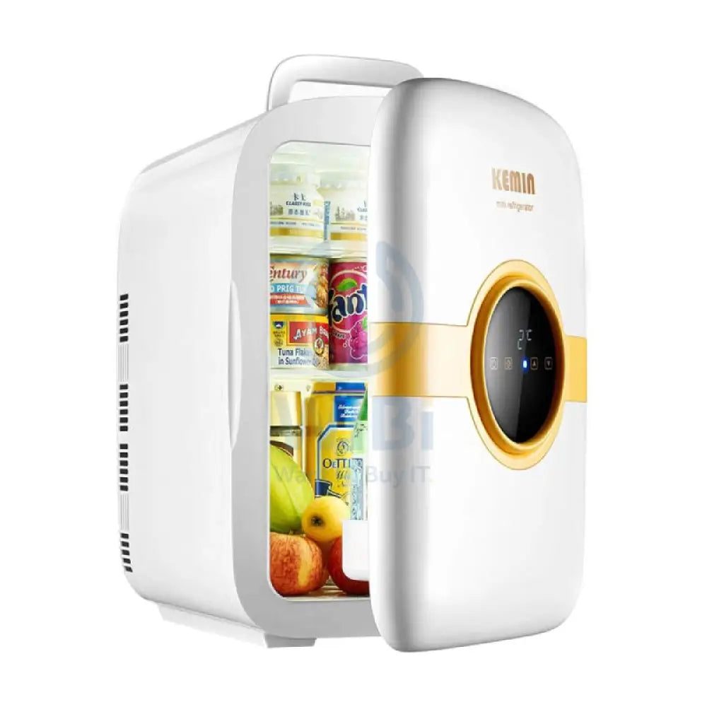 KEMIN Digital Display Portable Mini Refrigerator - 22L / 25W / White/Yellow Accessories > Smart Devices
