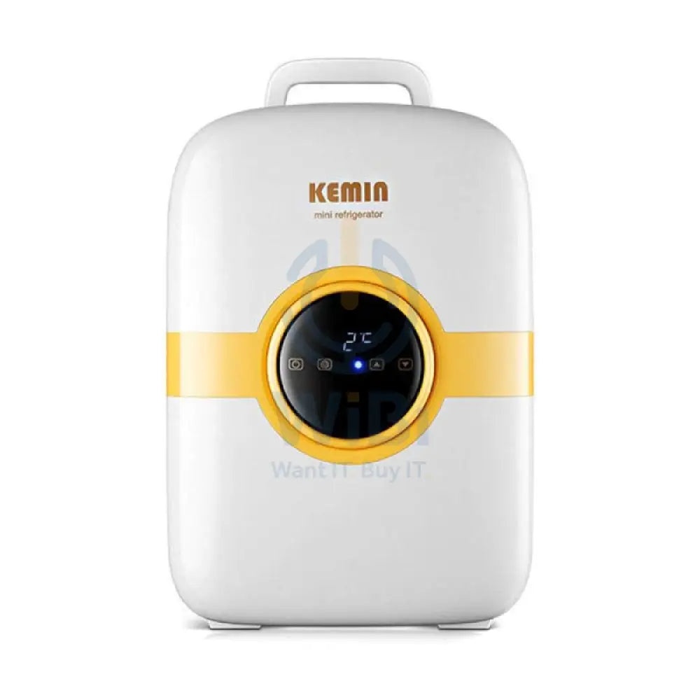 KEMIN Digital Display Portable Mini Refrigerator - 22L / 25W / White/Yellow Accessories > Smart Devices