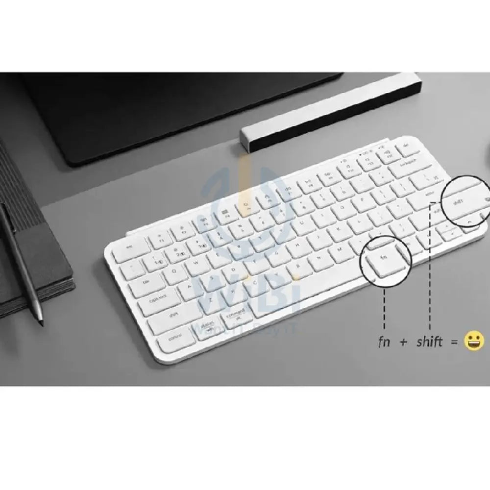 KeyChron B1 Pro Ulra-Slim 75% ZMK Custom Keyboard - Wireless / English/Arabic / White Accessories > Keyboard & Mouse