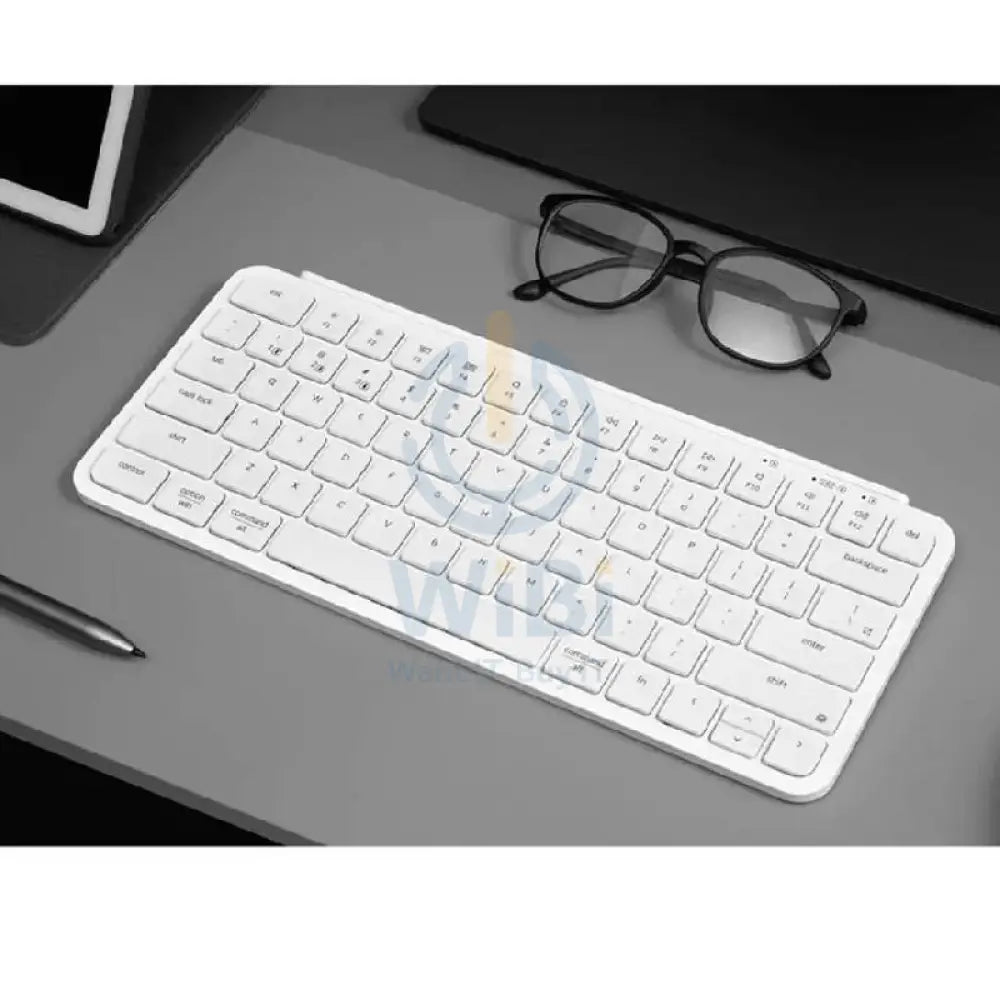 KeyChron B1 Pro Ulra-Slim 75% ZMK Custom Keyboard - Wireless / English/Arabic / White Accessories > Keyboard & Mouse