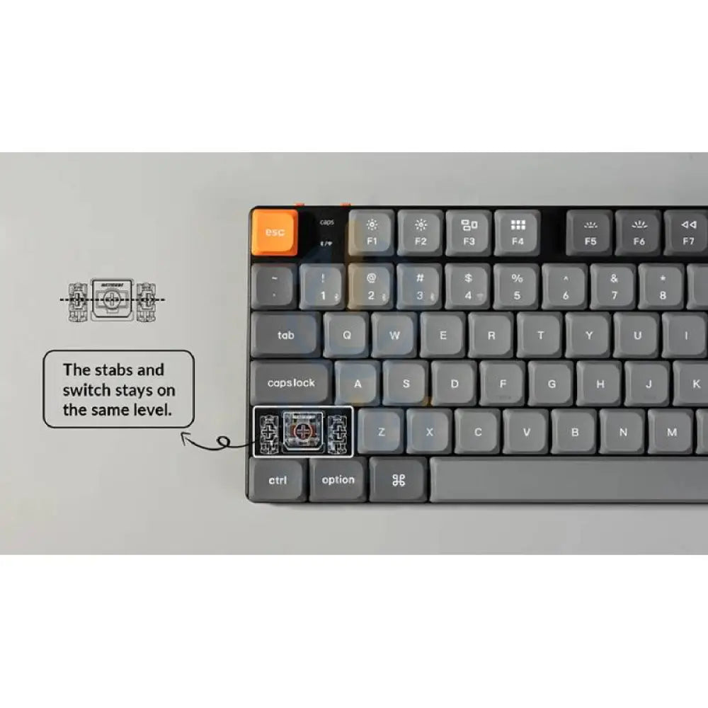 KeyChron K1 Max TKL Swappable 80% Mechanical Gaming Keyboard - RGB / English/Arabic / Black Accessories > Keyboard &