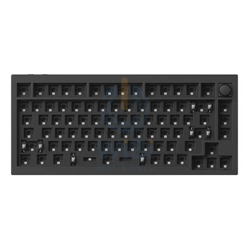 KeyChron Q1 HE Swappable 75% Mechanical Gaming Keyboard - Wireless / RGB / English/Arabic / Carbon Black Accessories >