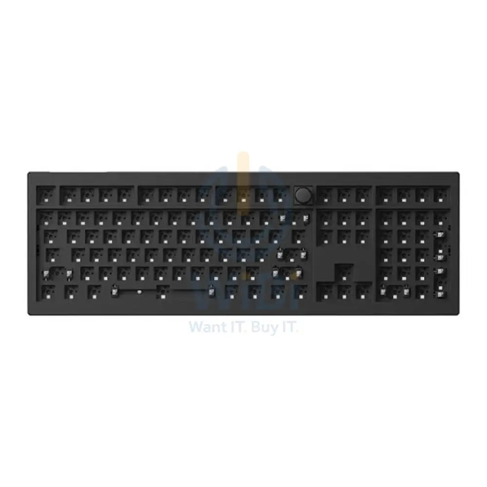 KeyChron V6 Max Swappable 100% Mechanical Gaming Keyboard - Wireless / RGB / English/Arabic / Carbon Black Accessories