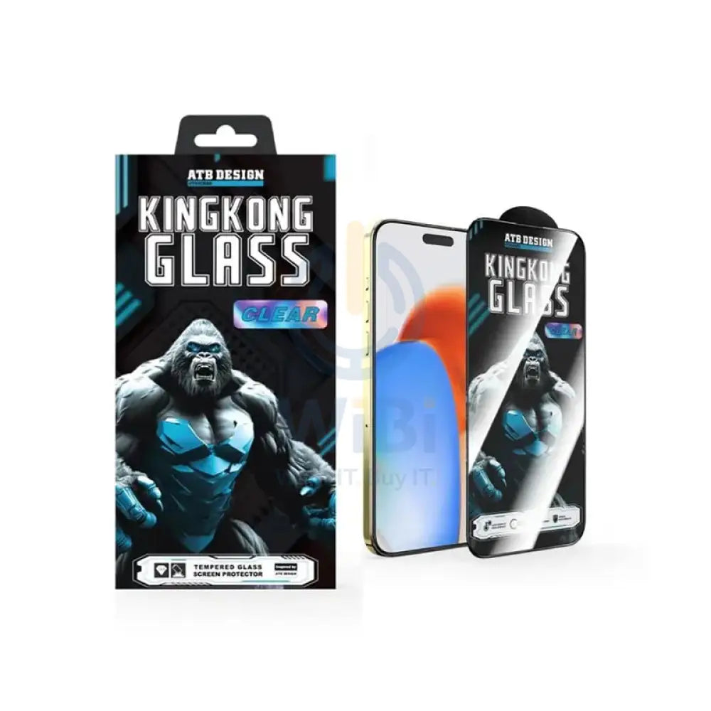 King Kong Tempered Glass Screen Protector - iPhone 17 Pro Max / Clear Accessories > Mobiles & Tablets > Mobiles >