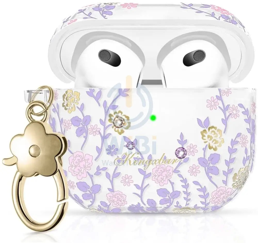 Kingxbar Flora Series Airpod 3 Case - Purple Accessories > Audio > Headphones