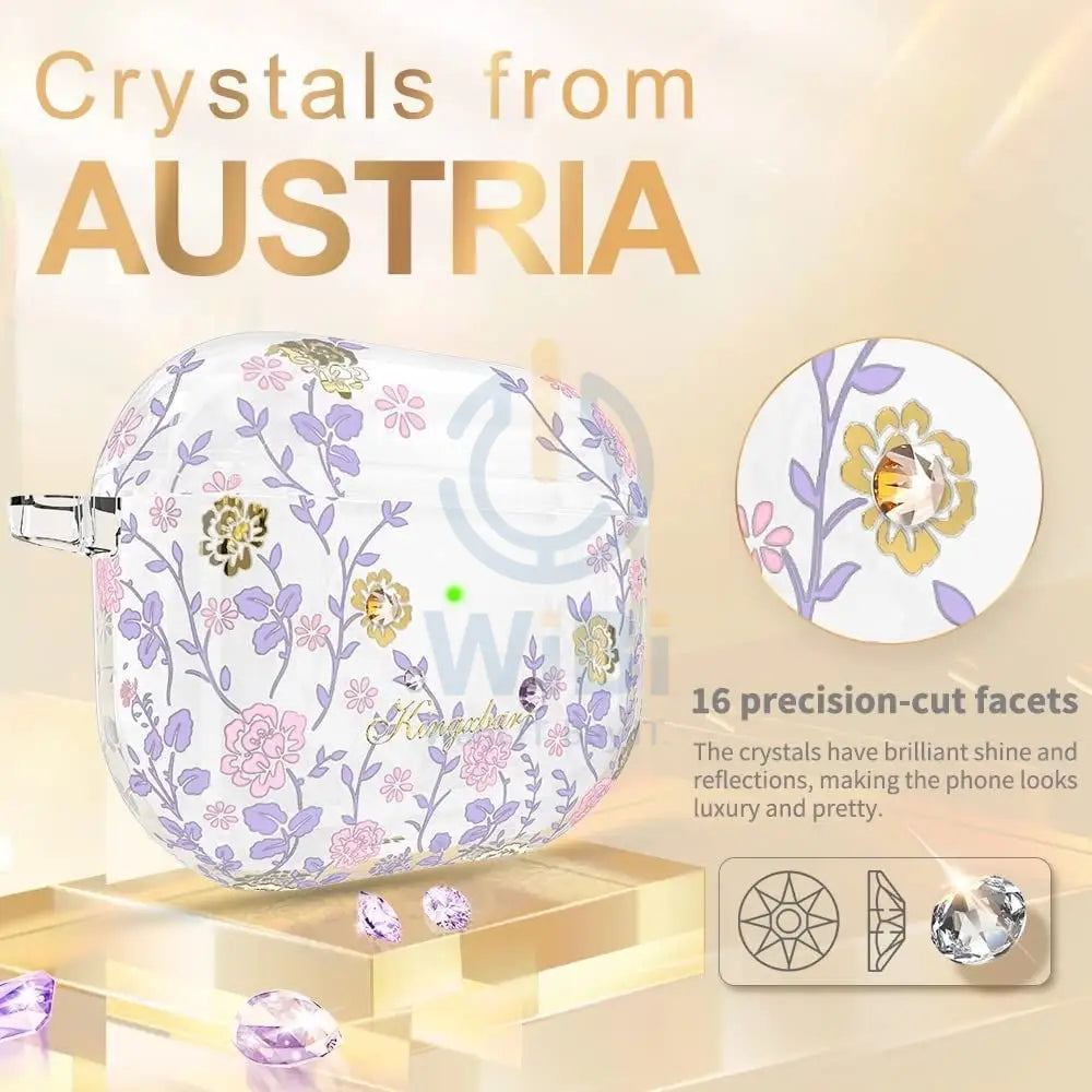 Kingxbar Flora Series Airpod 3 Case - Purple Accessories > Audio > Headphones