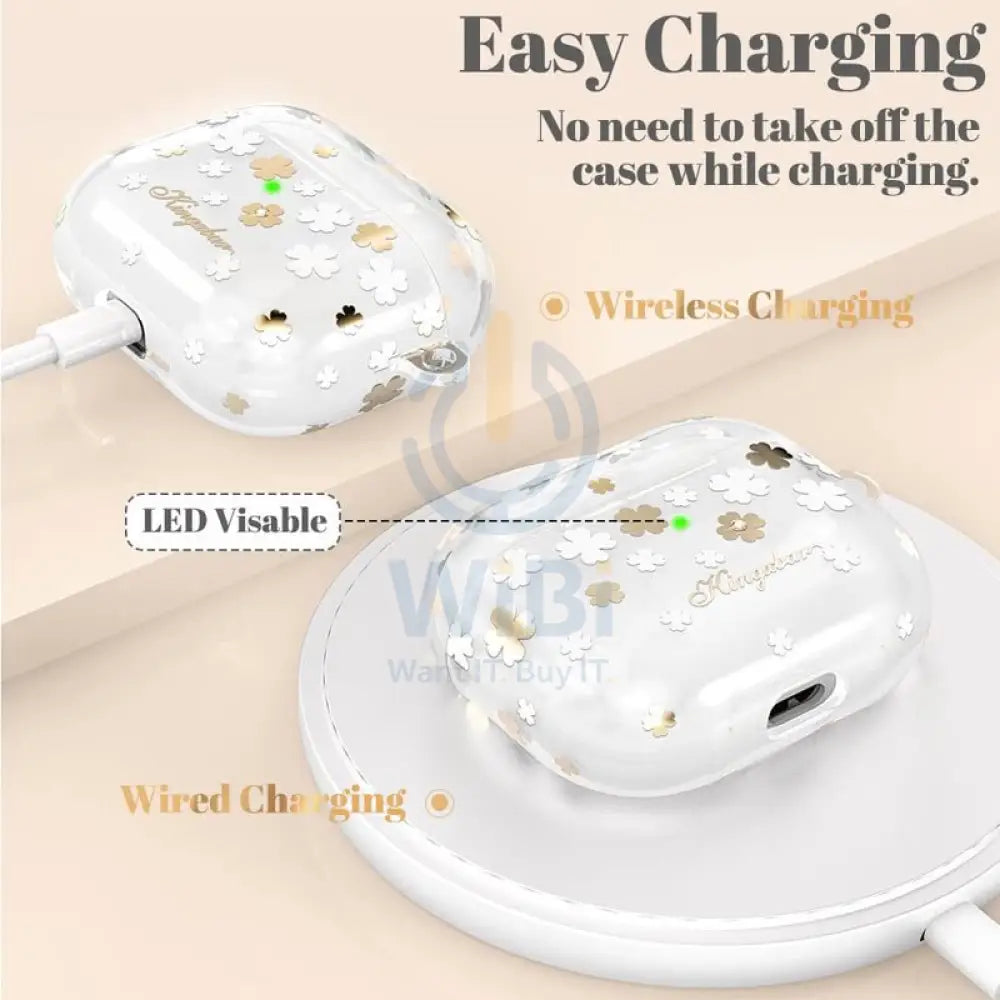 Kingxbar Lucky Series AirPod 3 Case - Clover Accessories > Mobiles & Tablets