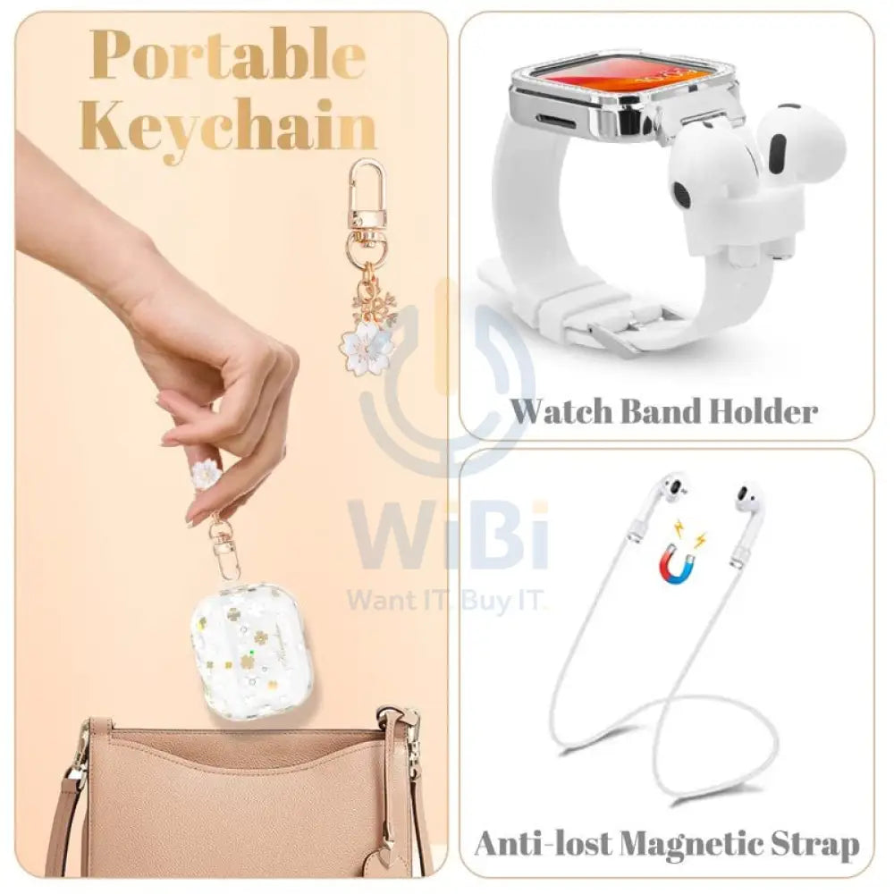 Kingxbar Lucky Series AirPod 3 Case - Clover Accessories > Mobiles & Tablets