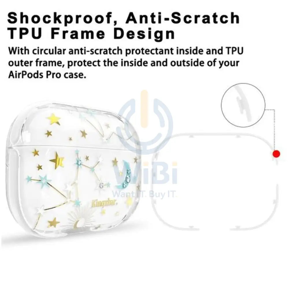 Kingxbar Lucky Series AirPods 3 Case - Star Accessories > Mobiles & Tablets