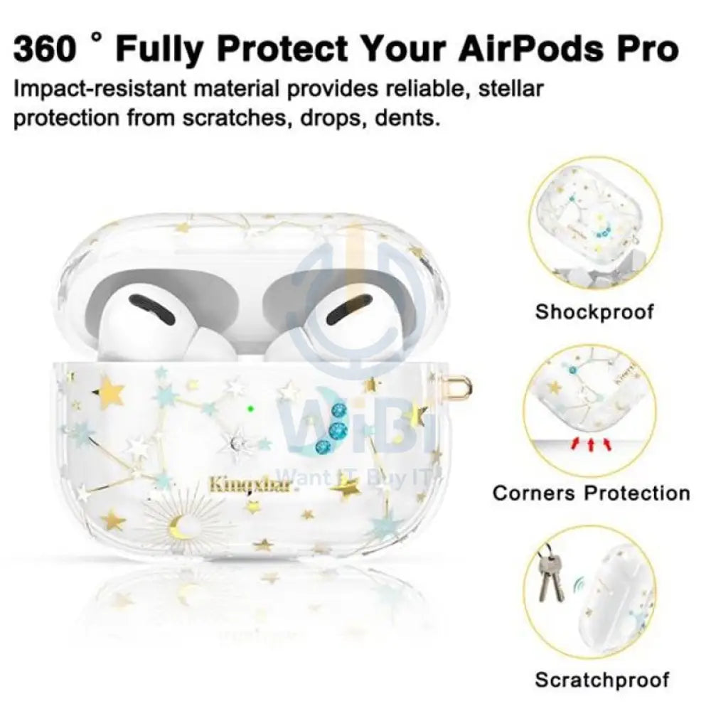 Kingxbar Lucky Series AirPods 3 Case - Star Accessories > Mobiles & Tablets