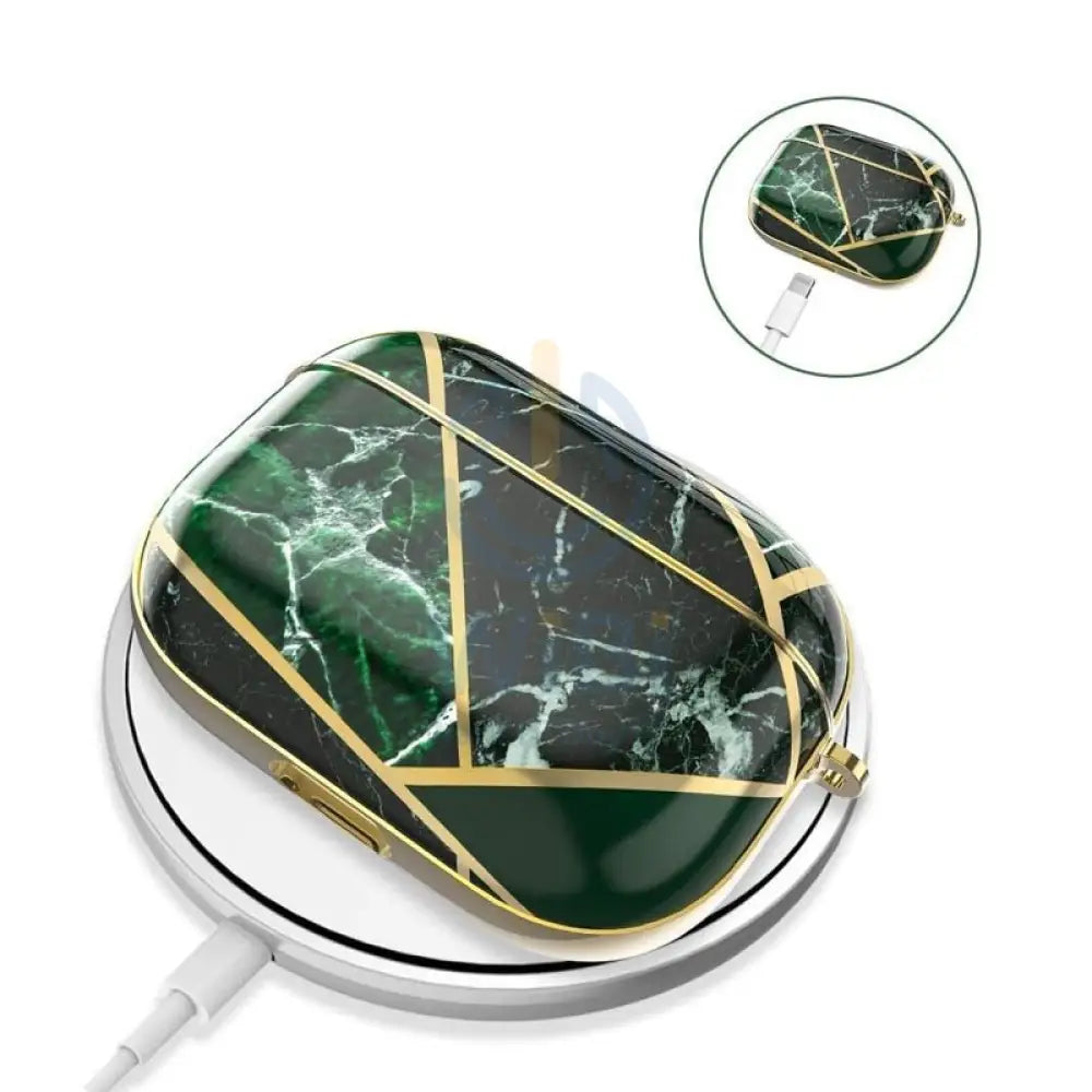 Kingxbar Marble Hard Case For Apple Airpod - Green Accessories > Mobiles & Tablets