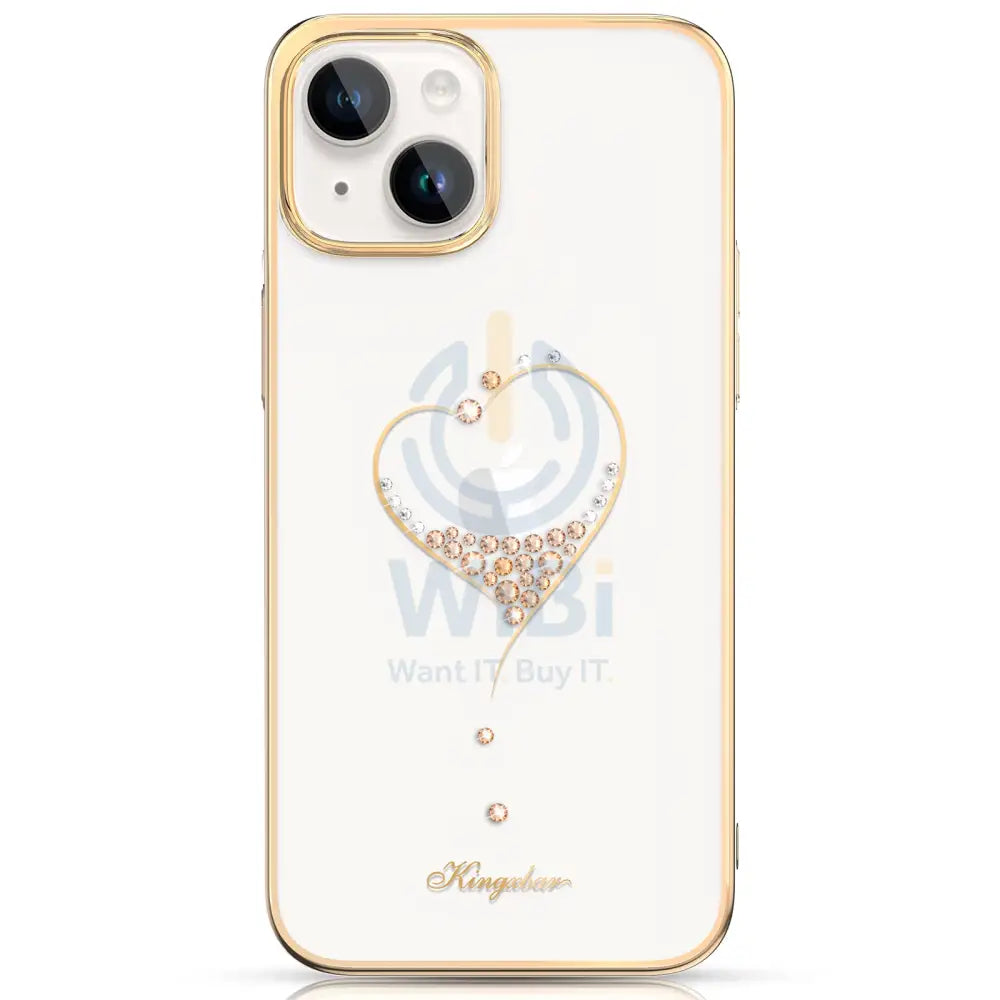 Kingxbar Swarovski Case - iPhone 11 Pro / Heart Gold Accessories > Mobiles & Tablets > Mobiles > Covers & Cases