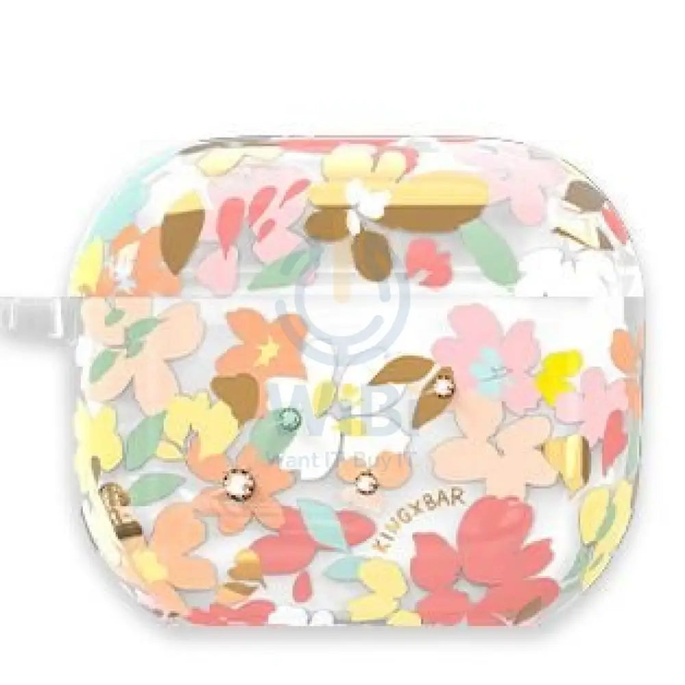 Kingxbar Sweet Series Airpod 3 Case - Pink Flower Accessories > Mobiles & Tablets