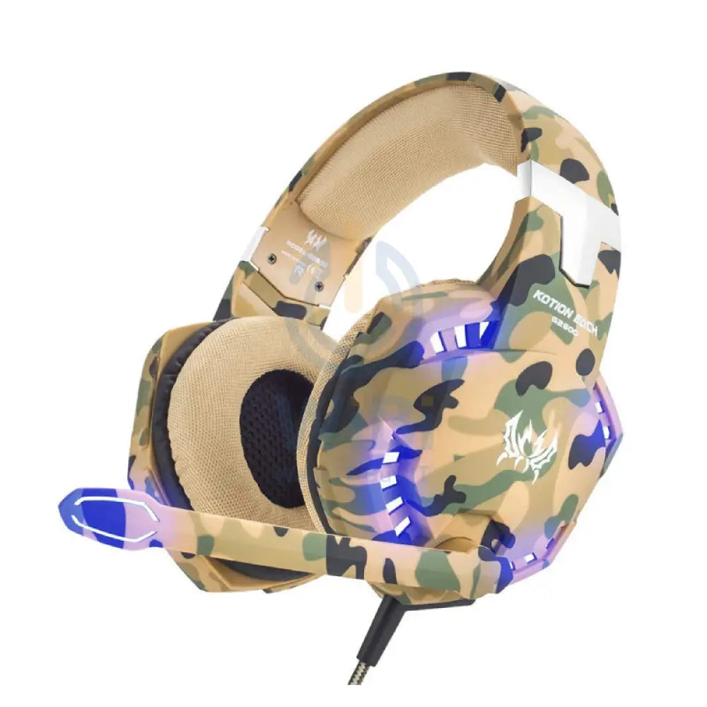 Kotion Each G 2600 Gaming Headphone - Camo Yellow Accessories > Audio > Headphones > Gaming Zone