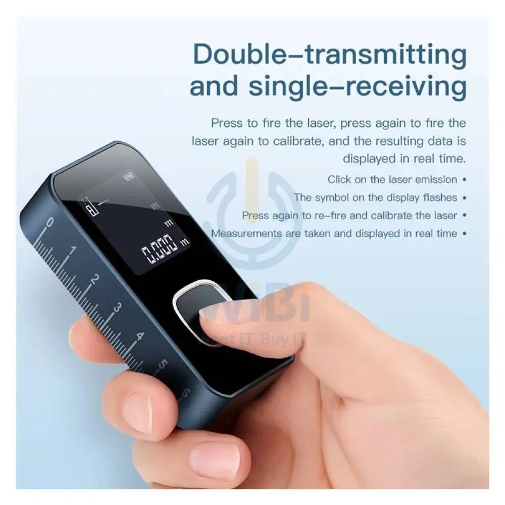 KS-701008 Laser Rangefinder Double Transmitting Single Receiving Clear Lcd Screen Range Finder Networking Products >