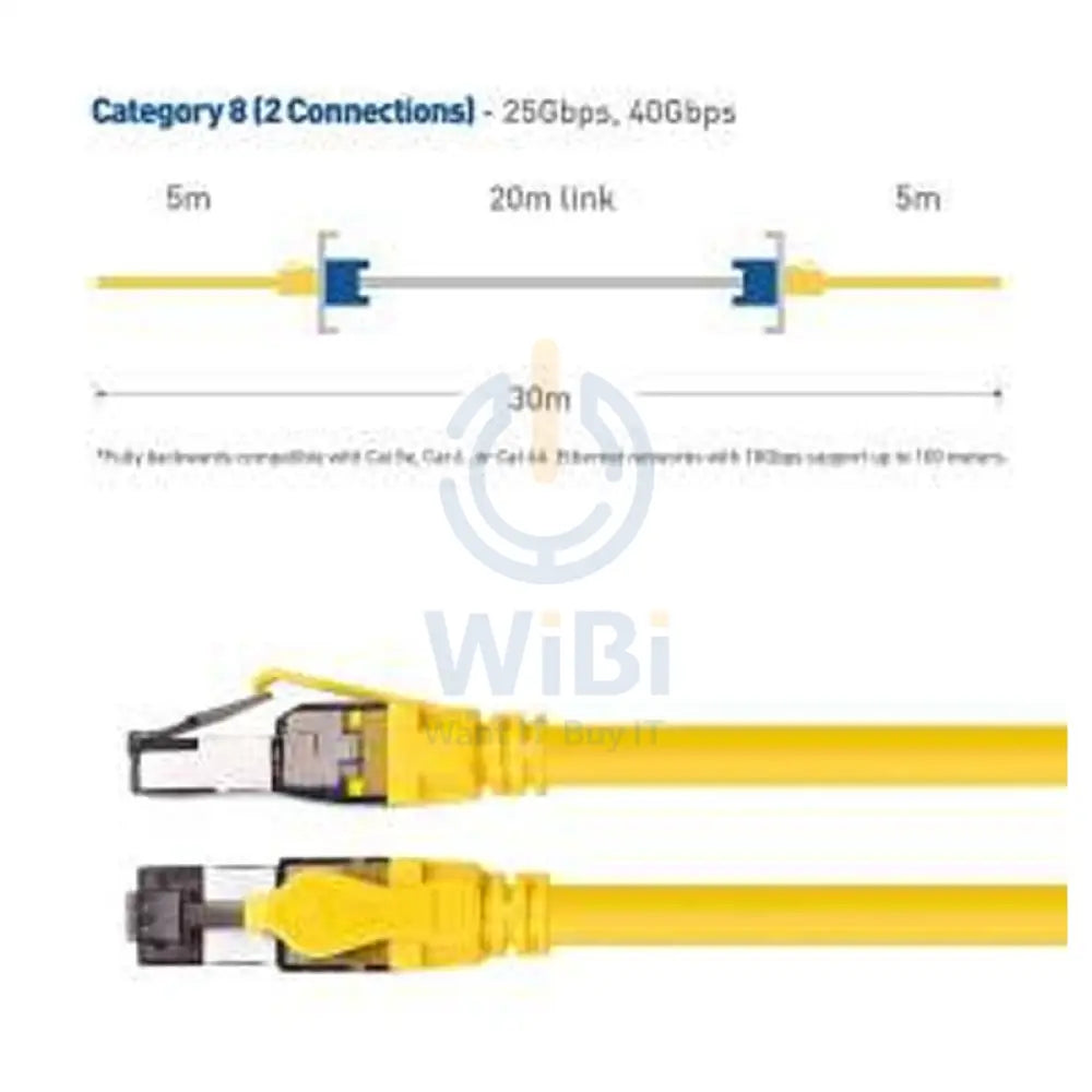 Kuwes CAT8 Patch Cable - RJ-45 / CAT8 / 40Gbps / 10 Meters