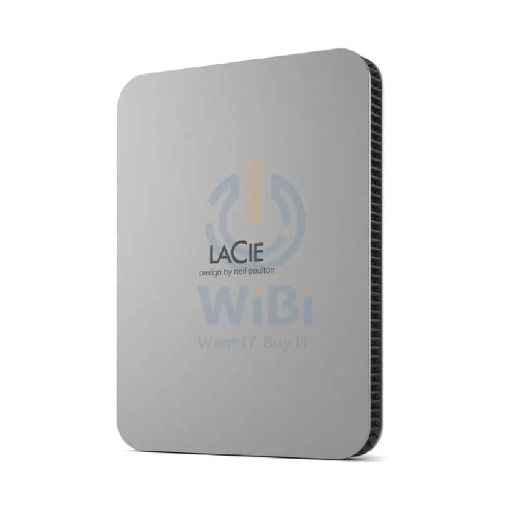 LaCie Portable Mobile Drive - 2TB / USB 3.2 Gen 1 / Type-C / Titanium Silver / External Hard Drive Storage > USB Hard