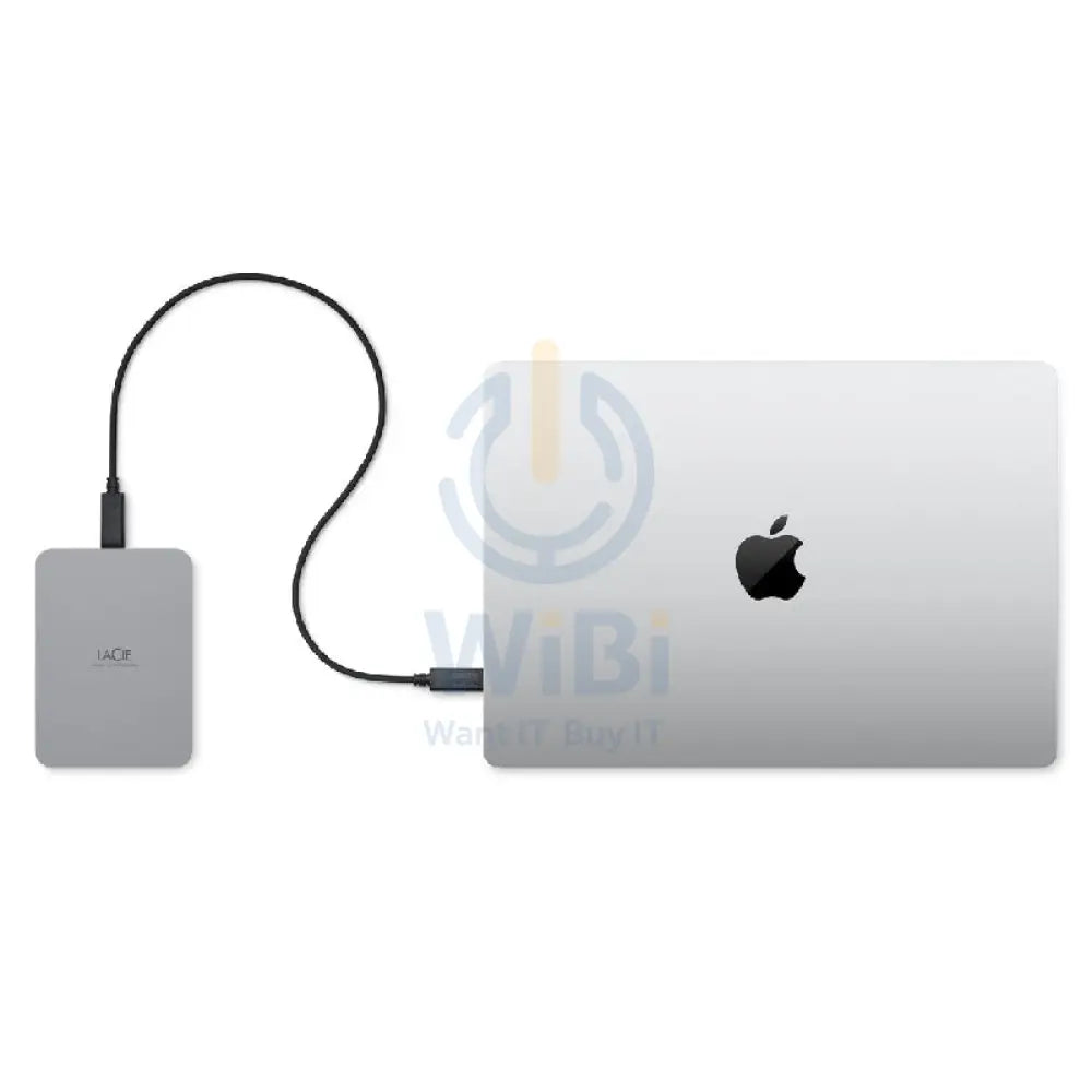 LaCie Portable Mobile Drive Secure - 5TB / 5.0 Gbps / USB 3.2 Gen 1 / Type-C / Space gray / External Hard Drive Storage