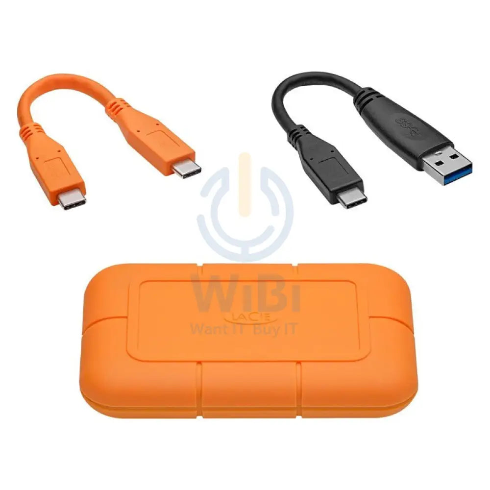 LaCie Rugged Portable - 4TB / 1050 MB/s / USB 3.1/3.2 Gen 2 / USB-C / External SSD (Solid State Drive) Storage > USB